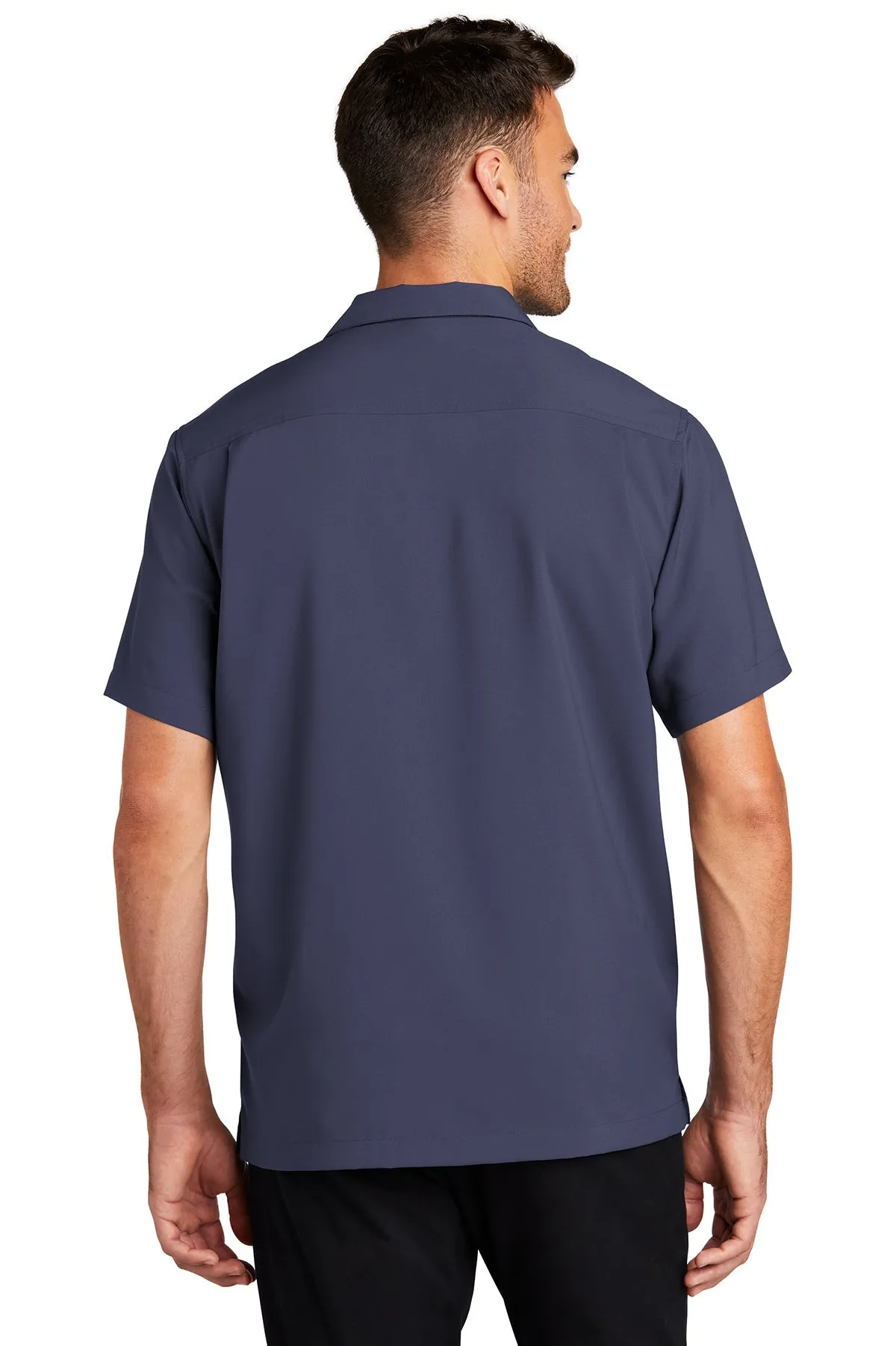 Port Authority Short Sleeve Performance Custom Shirts, True Navy