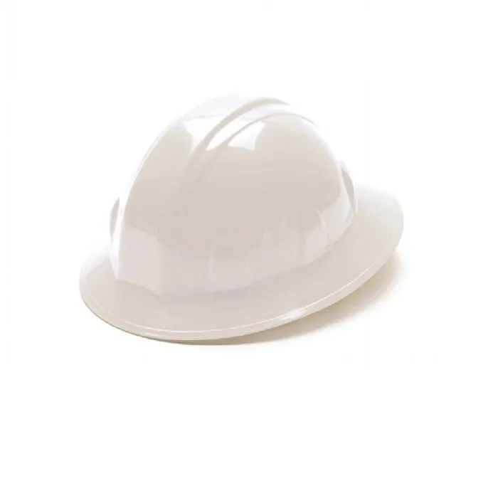 Pyramex SL Series HP2411 Full Brim Hard Hat, 4 Point Ratchet Suspension, One Size, 1 Each