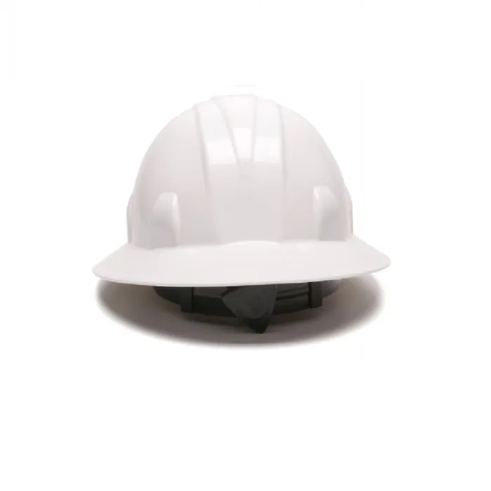 Pyramex SL Series HP2411 Full Brim Hard Hat, 4 Point Ratchet Suspension, One Size, 1 Each