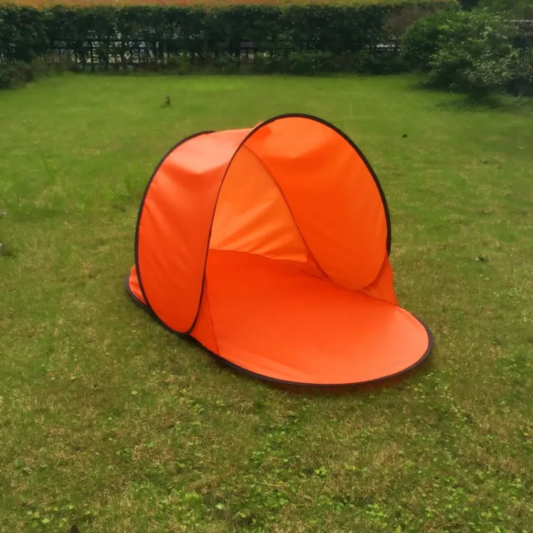 Single Leisure Sunscreen Tent Wire Tent Beach Tent, Color: Orange