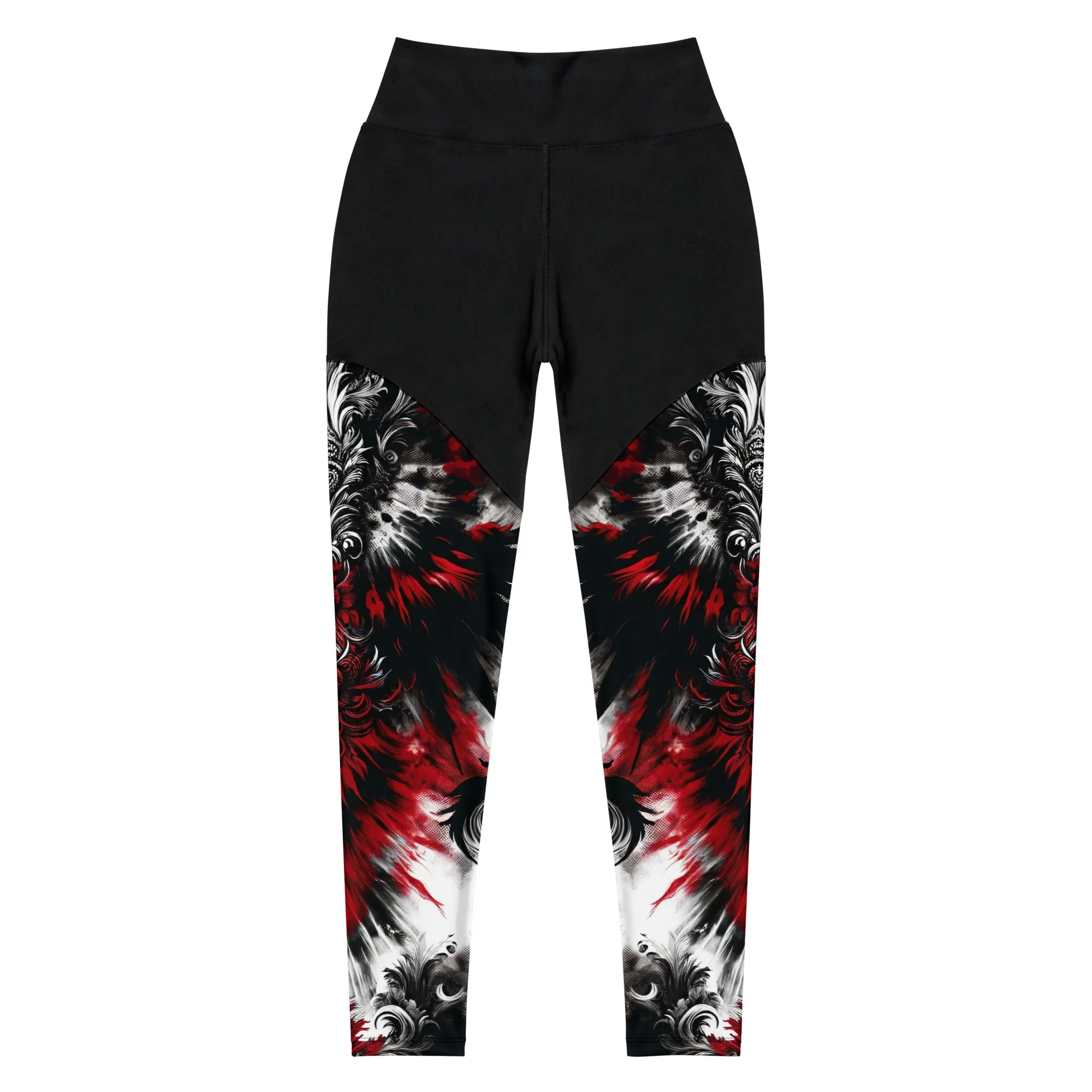 Sports Leggings Crimson Nocturn