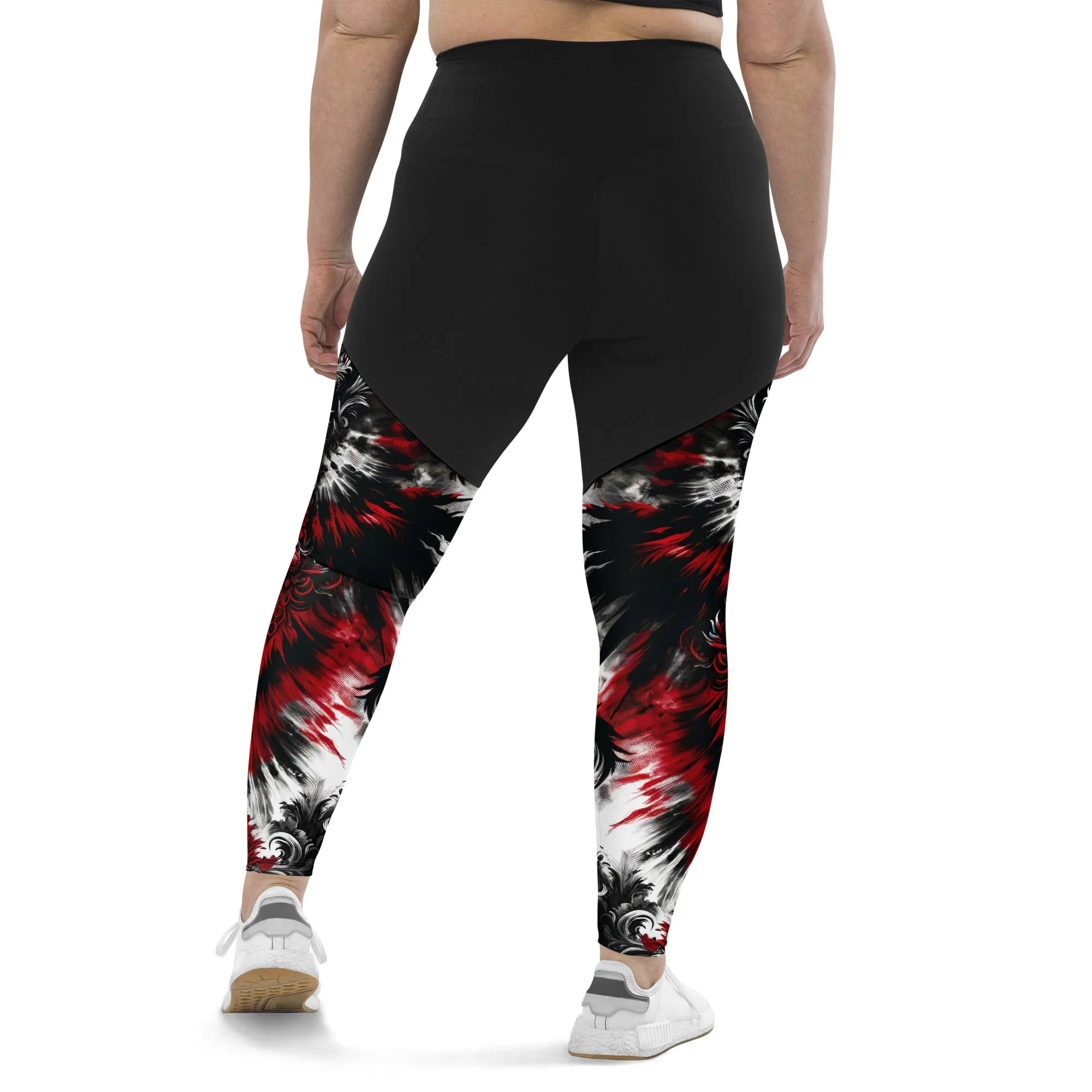 Sports Leggings Crimson Nocturn