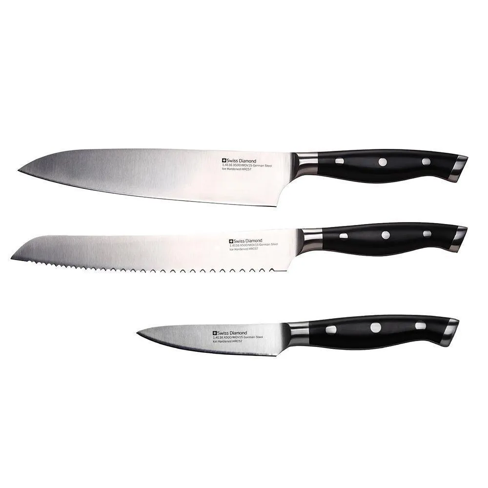 Swiss Diamond 3 Pc. Knife Set