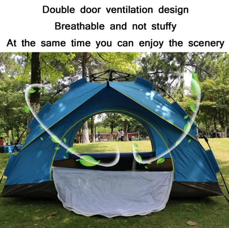 TC-014 Outdoor Beach Travel Camping Automatic Spring Multi-Person Tent For 2 People(Green Mat)