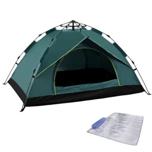 TC-014 Outdoor Beach Travel Camping Automatic Spring Multi-Person Tent For 2 People(Green Mat)