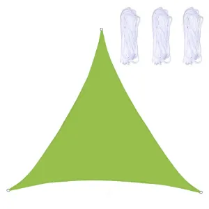 Triangle Outdoor Garden Sunshade Sail Waterproof Anti-UV Canopy, Size: 3.6m x 3.6m x 3.6m(Green)