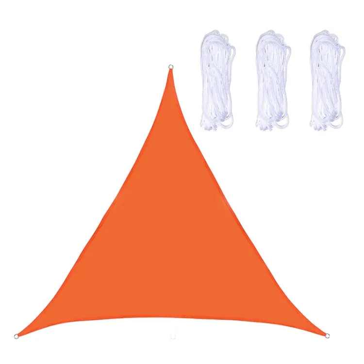 Triangle Outdoor Garden Sunshade Sail Waterproof Anti-UV Canopy, Size: 3.6m x 3.6m x 3.6m(Orange)