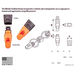 Whistle Cord End